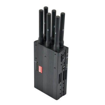 Universal 6-Antennas Portable 3G/4G Cellphone Jammer GPS Jammer WiFi Jammer Lojack Jammer